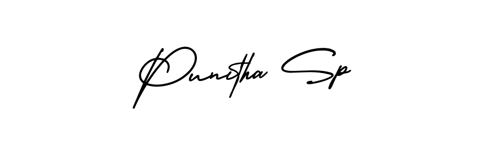 This is the best signature style for the Punitha Sp name. Also you like these signature font (AmerikaSignatureDemo-Regular). Mix name signature. Punitha Sp signature style 3 images and pictures png