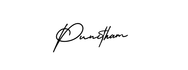 Once you've used our free online signature maker to create your best signature AmerikaSignatureDemo-Regular style, it's time to enjoy all of the benefits that Punitham name signing documents. Punitham signature style 3 images and pictures png