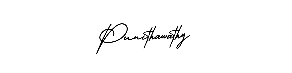 Best and Professional Signature Style for Punithawathy. AmerikaSignatureDemo-Regular Best Signature Style Collection. Punithawathy signature style 3 images and pictures png