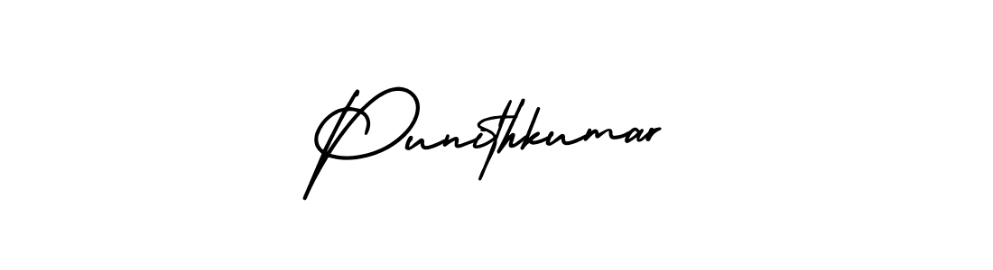 How to Draw Punithkumar signature style? AmerikaSignatureDemo-Regular is a latest design signature styles for name Punithkumar. Punithkumar signature style 3 images and pictures png