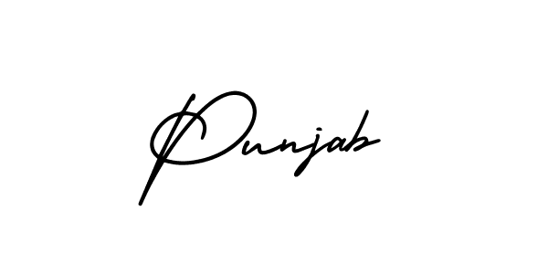 Make a beautiful signature design for name Punjab. With this signature (AmerikaSignatureDemo-Regular) style, you can create a handwritten signature for free. Punjab signature style 3 images and pictures png