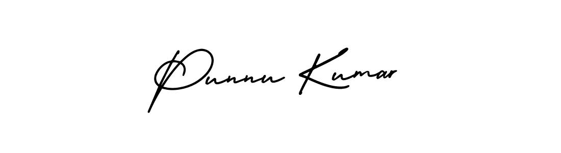 Make a beautiful signature design for name Punnu Kumar. With this signature (AmerikaSignatureDemo-Regular) style, you can create a handwritten signature for free. Punnu Kumar signature style 3 images and pictures png