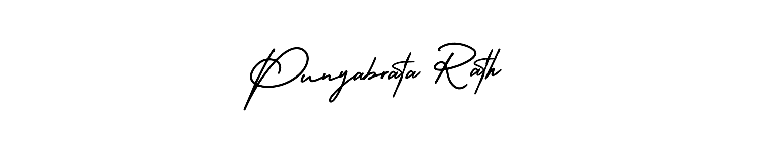 AmerikaSignatureDemo-Regular is a professional signature style that is perfect for those who want to add a touch of class to their signature. It is also a great choice for those who want to make their signature more unique. Get Punyabrata Rath name to fancy signature for free. Punyabrata Rath signature style 3 images and pictures png