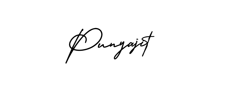 Also we have Punyajit name is the best signature style. Create professional handwritten signature collection using AmerikaSignatureDemo-Regular autograph style. Punyajit signature style 3 images and pictures png