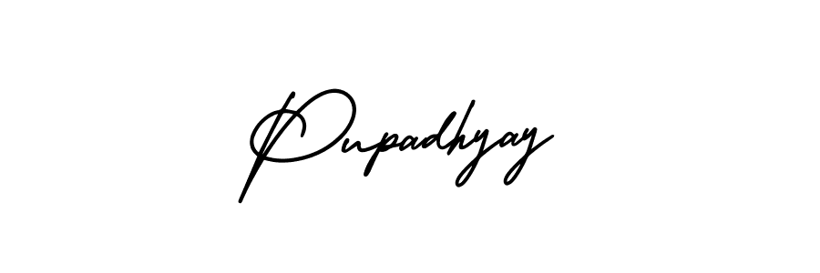 Also You can easily find your signature by using the search form. We will create Pupadhyay name handwritten signature images for you free of cost using AmerikaSignatureDemo-Regular sign style. Pupadhyay signature style 3 images and pictures png