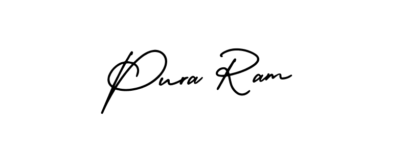 How to make Pura Ram signature? AmerikaSignatureDemo-Regular is a professional autograph style. Create handwritten signature for Pura Ram name. Pura Ram signature style 3 images and pictures png