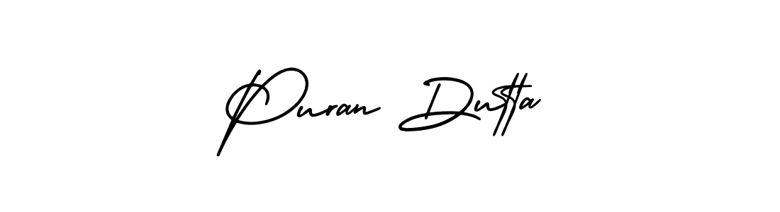 Similarly AmerikaSignatureDemo-Regular is the best handwritten signature design. Signature creator online .You can use it as an online autograph creator for name Puran Dutta. Puran Dutta signature style 3 images and pictures png