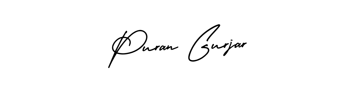 if you are searching for the best signature style for your name Puran Gurjar. so please give up your signature search. here we have designed multiple signature styles  using AmerikaSignatureDemo-Regular. Puran Gurjar signature style 3 images and pictures png
