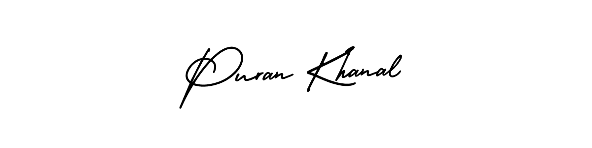 Make a beautiful signature design for name Puran Khanal. Use this online signature maker to create a handwritten signature for free. Puran Khanal signature style 3 images and pictures png