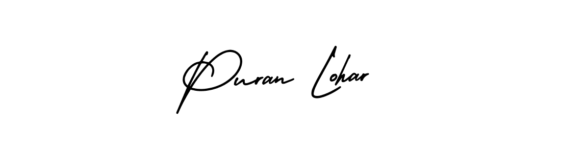 Design your own signature with our free online signature maker. With this signature software, you can create a handwritten (AmerikaSignatureDemo-Regular) signature for name Puran Lohar. Puran Lohar signature style 3 images and pictures png