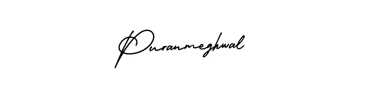 Make a beautiful signature design for name Puranmeghwal. Use this online signature maker to create a handwritten signature for free. Puranmeghwal signature style 3 images and pictures png