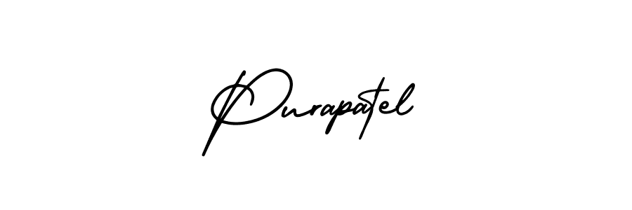 Create a beautiful signature design for name Purapatel. With this signature (AmerikaSignatureDemo-Regular) fonts, you can make a handwritten signature for free. Purapatel signature style 3 images and pictures png