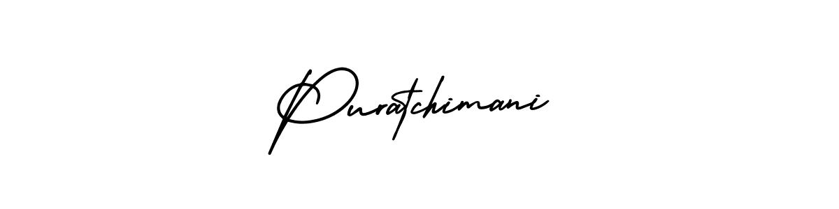 Use a signature maker to create a handwritten signature online. With this signature software, you can design (AmerikaSignatureDemo-Regular) your own signature for name Puratchimani. Puratchimani signature style 3 images and pictures png