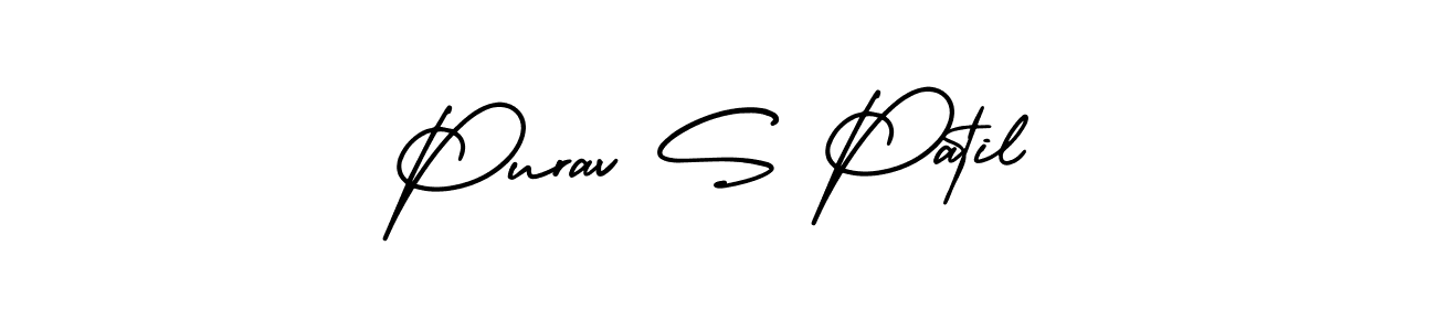 It looks lik you need a new signature style for name Purav S Patil. Design unique handwritten (AmerikaSignatureDemo-Regular) signature with our free signature maker in just a few clicks. Purav S Patil signature style 3 images and pictures png