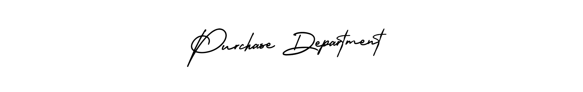 Create a beautiful signature design for name Purchase Department. With this signature (AmerikaSignatureDemo-Regular) fonts, you can make a handwritten signature for free. Purchase Department signature style 3 images and pictures png