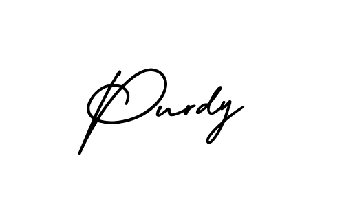 You should practise on your own different ways (AmerikaSignatureDemo-Regular) to write your name (Purdy) in signature. don't let someone else do it for you. Purdy signature style 3 images and pictures png