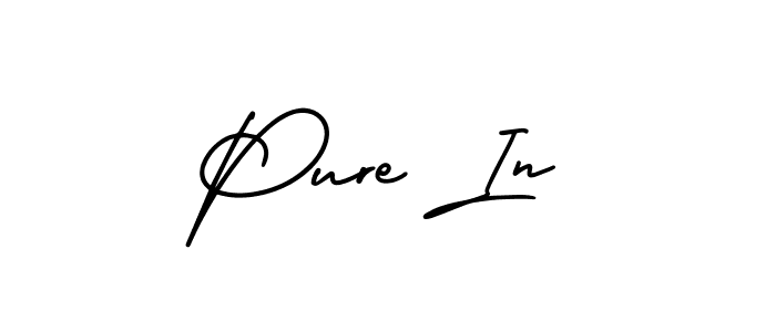 Make a beautiful signature design for name Pure In. With this signature (AmerikaSignatureDemo-Regular) style, you can create a handwritten signature for free. Pure In signature style 3 images and pictures png