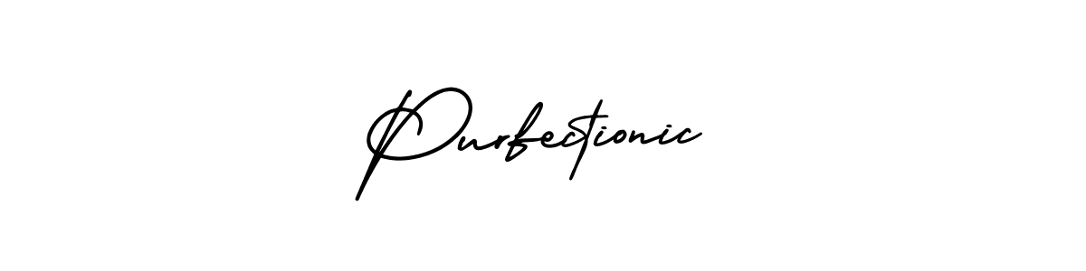 How to make Purfectionic name signature. Use AmerikaSignatureDemo-Regular style for creating short signs online. This is the latest handwritten sign. Purfectionic signature style 3 images and pictures png