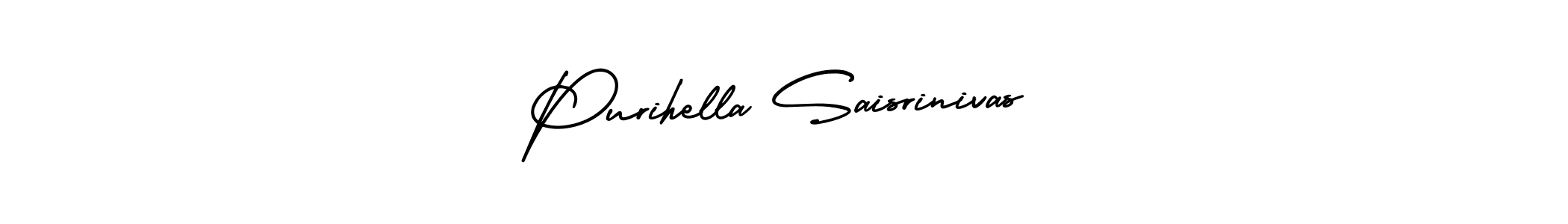 How to make Purihella Saisrinivas signature? AmerikaSignatureDemo-Regular is a professional autograph style. Create handwritten signature for Purihella Saisrinivas name. Purihella Saisrinivas signature style 3 images and pictures png