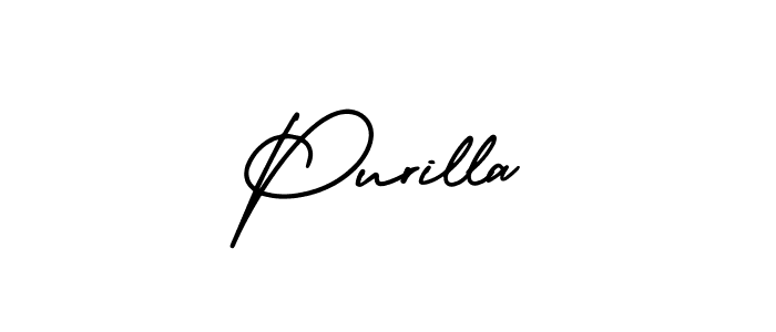 Also we have Purilla name is the best signature style. Create professional handwritten signature collection using AmerikaSignatureDemo-Regular autograph style. Purilla signature style 3 images and pictures png