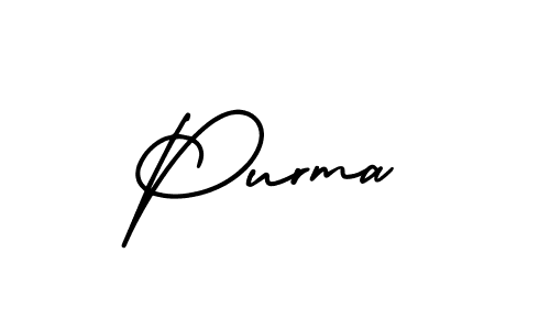 Also we have Purma name is the best signature style. Create professional handwritten signature collection using AmerikaSignatureDemo-Regular autograph style. Purma signature style 3 images and pictures png