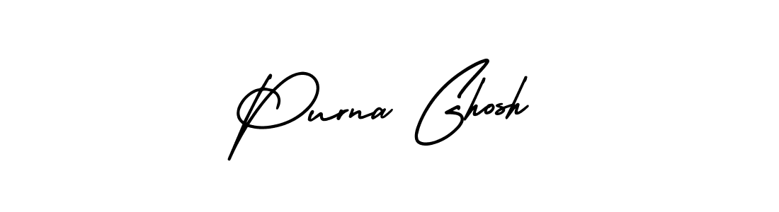 How to make Purna Ghosh signature? AmerikaSignatureDemo-Regular is a professional autograph style. Create handwritten signature for Purna Ghosh name. Purna Ghosh signature style 3 images and pictures png