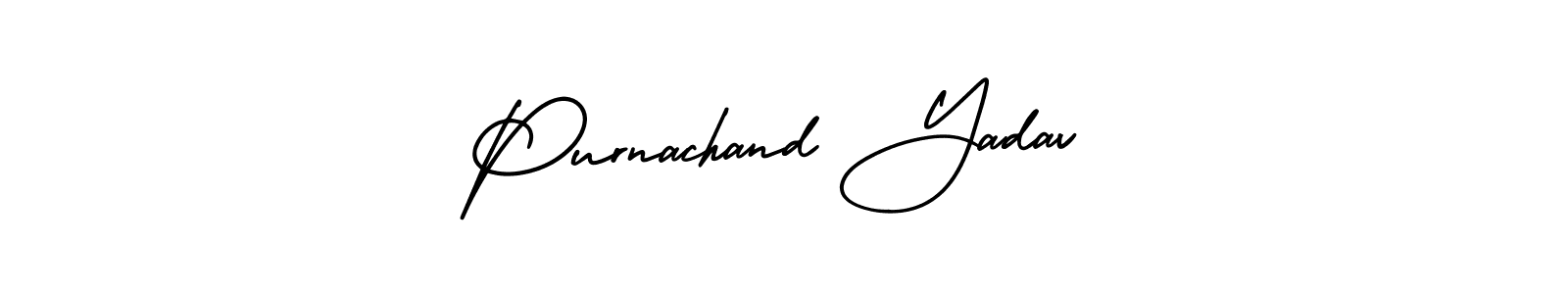 How to Draw Purnachand Yadav signature style? AmerikaSignatureDemo-Regular is a latest design signature styles for name Purnachand Yadav. Purnachand Yadav signature style 3 images and pictures png