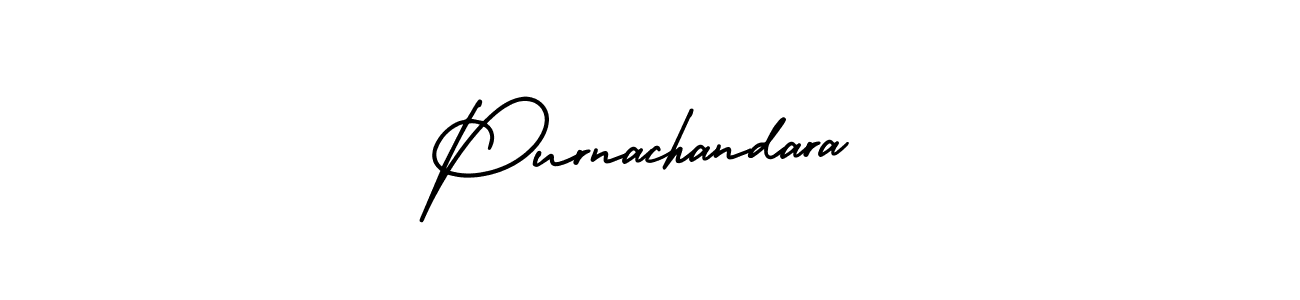 Create a beautiful signature design for name Purnachandara. With this signature (AmerikaSignatureDemo-Regular) fonts, you can make a handwritten signature for free. Purnachandara signature style 3 images and pictures png