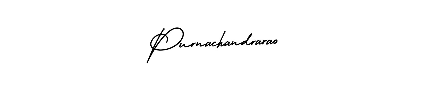 Use a signature maker to create a handwritten signature online. With this signature software, you can design (AmerikaSignatureDemo-Regular) your own signature for name Purnachandrarao. Purnachandrarao signature style 3 images and pictures png