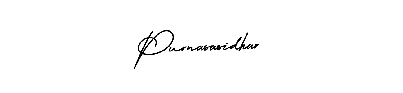 How to make Purnasasidhar signature? AmerikaSignatureDemo-Regular is a professional autograph style. Create handwritten signature for Purnasasidhar name. Purnasasidhar signature style 3 images and pictures png