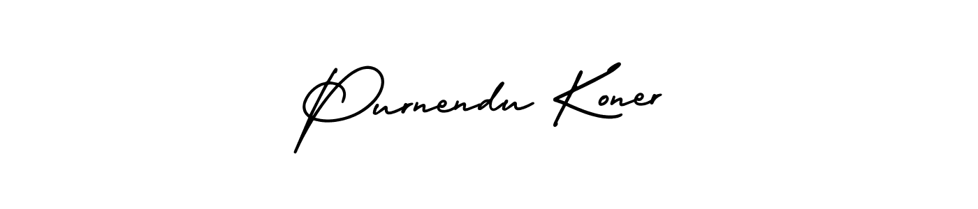 Create a beautiful signature design for name Purnendu Koner. With this signature (AmerikaSignatureDemo-Regular) fonts, you can make a handwritten signature for free. Purnendu Koner signature style 3 images and pictures png