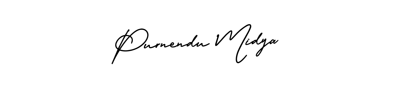 Make a beautiful signature design for name Purnendu Midya. Use this online signature maker to create a handwritten signature for free. Purnendu Midya signature style 3 images and pictures png
