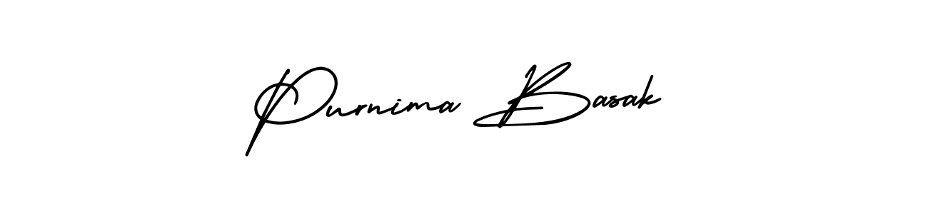 Purnima Basak stylish signature style. Best Handwritten Sign (AmerikaSignatureDemo-Regular) for my name. Handwritten Signature Collection Ideas for my name Purnima Basak. Purnima Basak signature style 3 images and pictures png