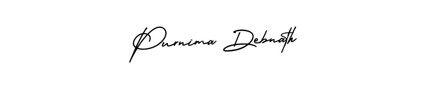 Design your own signature with our free online signature maker. With this signature software, you can create a handwritten (AmerikaSignatureDemo-Regular) signature for name Purnima Debnath. Purnima Debnath signature style 3 images and pictures png