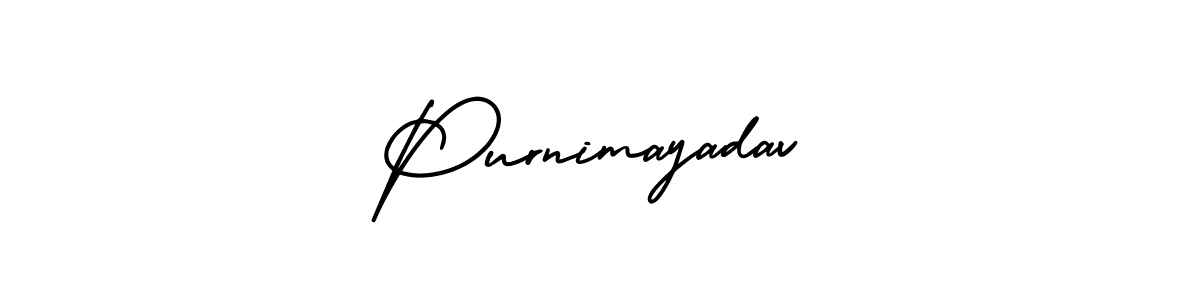 It looks lik you need a new signature style for name Purnimayadav. Design unique handwritten (AmerikaSignatureDemo-Regular) signature with our free signature maker in just a few clicks. Purnimayadav signature style 3 images and pictures png