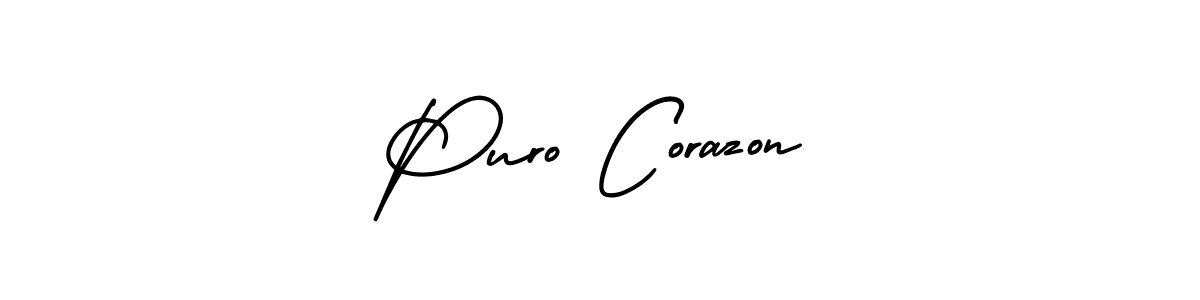 Also we have Puro Corazon name is the best signature style. Create professional handwritten signature collection using AmerikaSignatureDemo-Regular autograph style. Puro Corazon signature style 3 images and pictures png