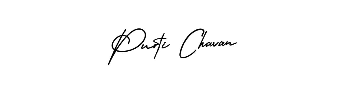 Design your own signature with our free online signature maker. With this signature software, you can create a handwritten (AmerikaSignatureDemo-Regular) signature for name Purti Chavan. Purti Chavan signature style 3 images and pictures png