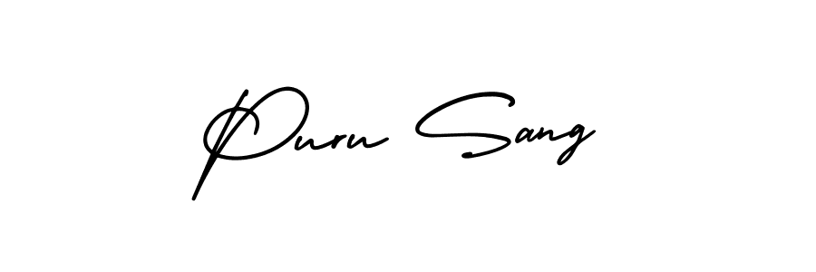 Also You can easily find your signature by using the search form. We will create Puru Sang name handwritten signature images for you free of cost using AmerikaSignatureDemo-Regular sign style. Puru Sang signature style 3 images and pictures png