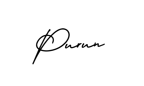 if you are searching for the best signature style for your name Purun. so please give up your signature search. here we have designed multiple signature styles  using AmerikaSignatureDemo-Regular. Purun signature style 3 images and pictures png