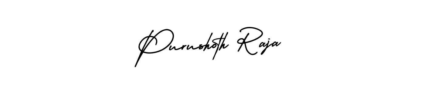 Design your own signature with our free online signature maker. With this signature software, you can create a handwritten (AmerikaSignatureDemo-Regular) signature for name Purushoth Raja. Purushoth Raja signature style 3 images and pictures png