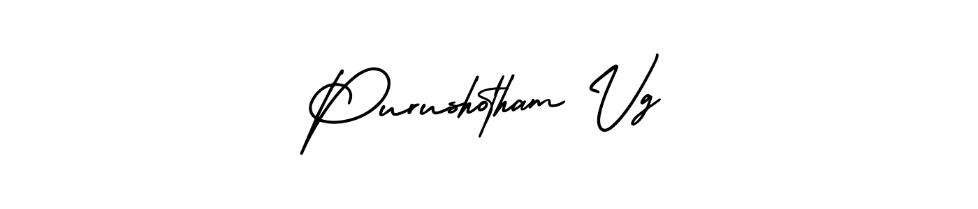 You should practise on your own different ways (AmerikaSignatureDemo-Regular) to write your name (Purushotham Vg) in signature. don't let someone else do it for you. Purushotham Vg signature style 3 images and pictures png