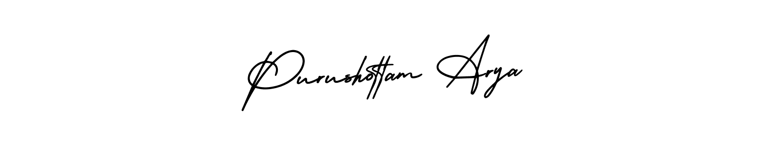 Similarly AmerikaSignatureDemo-Regular is the best handwritten signature design. Signature creator online .You can use it as an online autograph creator for name Purushottam Arya. Purushottam Arya signature style 3 images and pictures png