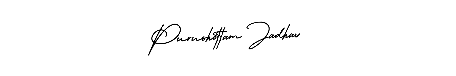 Make a short Purushottam Jadhav signature style. Manage your documents anywhere anytime using AmerikaSignatureDemo-Regular. Create and add eSignatures, submit forms, share and send files easily. Purushottam Jadhav signature style 3 images and pictures png