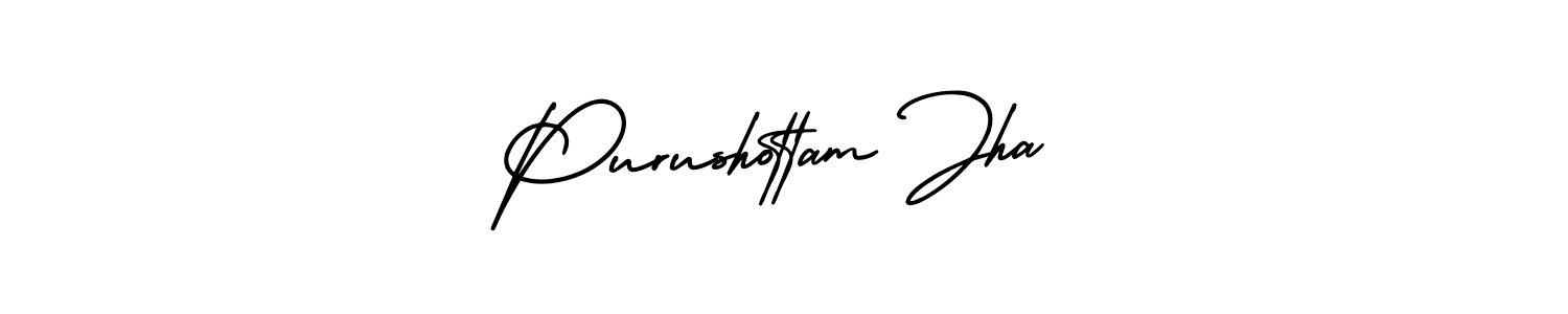 Design your own signature with our free online signature maker. With this signature software, you can create a handwritten (AmerikaSignatureDemo-Regular) signature for name Purushottam Jha. Purushottam Jha signature style 3 images and pictures png