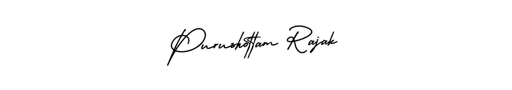 Design your own signature with our free online signature maker. With this signature software, you can create a handwritten (AmerikaSignatureDemo-Regular) signature for name Purushottam Rajak. Purushottam Rajak signature style 3 images and pictures png