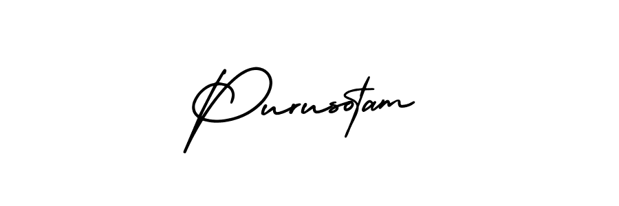 Best and Professional Signature Style for Purusotam. AmerikaSignatureDemo-Regular Best Signature Style Collection. Purusotam signature style 3 images and pictures png