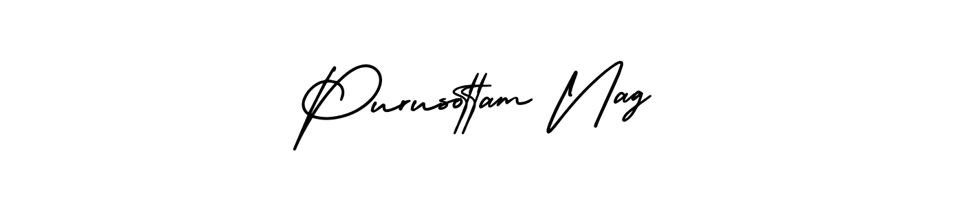 Use a signature maker to create a handwritten signature online. With this signature software, you can design (AmerikaSignatureDemo-Regular) your own signature for name Purusottam Nag. Purusottam Nag signature style 3 images and pictures png