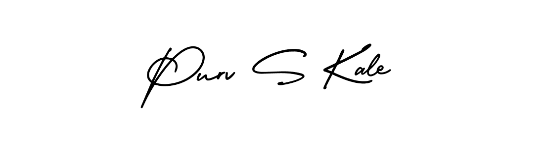 Make a beautiful signature design for name Purv S Kale. With this signature (AmerikaSignatureDemo-Regular) style, you can create a handwritten signature for free. Purv S Kale signature style 3 images and pictures png