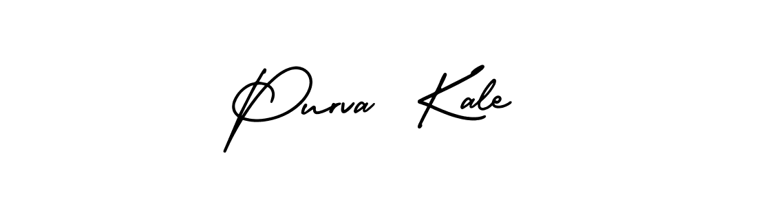 Use a signature maker to create a handwritten signature online. With this signature software, you can design (AmerikaSignatureDemo-Regular) your own signature for name Purva  Kale. Purva  Kale signature style 3 images and pictures png