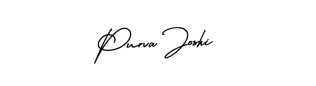 Design your own signature with our free online signature maker. With this signature software, you can create a handwritten (AmerikaSignatureDemo-Regular) signature for name Purva Joshi. Purva Joshi signature style 3 images and pictures png